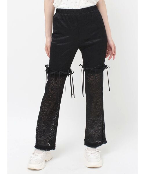 merry jenny（メリージェニー）の「【2way】レースバイカーレギンスパンツ（その他パンツ・レディース・アイボリー/オフホワイト/ブラック・FREE）」の15枚目の写真