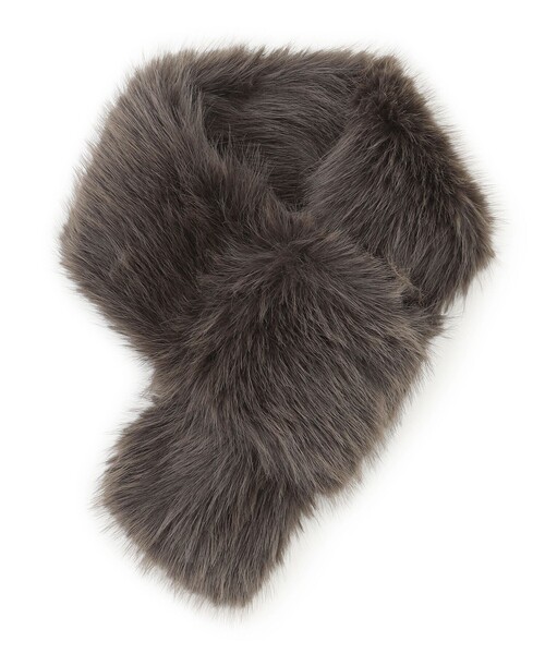 TOCCA（トッカ）の「BIJOUX RIBBON FURTIPPET ティペット（マフラー・レディース・アイボリー系/ライトグレー系・F）」の13枚目の写真
