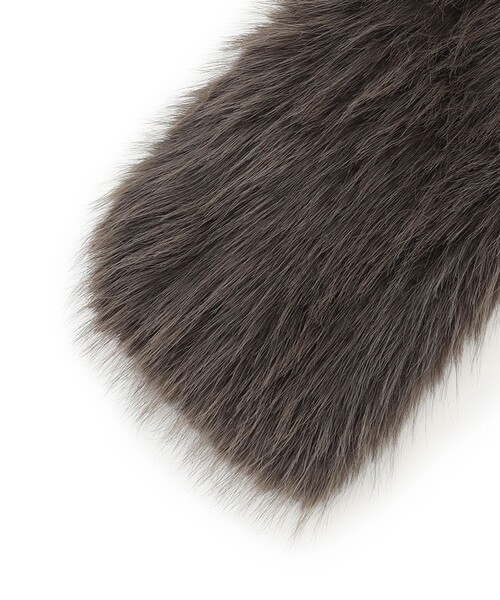 TOCCA（トッカ）の「BIJOUX RIBBON FURTIPPET ティペット（マフラー・レディース・アイボリー系/ライトグレー系・F）」の14枚目の写真