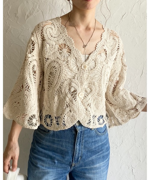 CHANEL ココ カーディガン ボレロ ショート丈 クロップド 424038 ショート丈リブボレロカーディガン+キャミSET（ニット/セーター