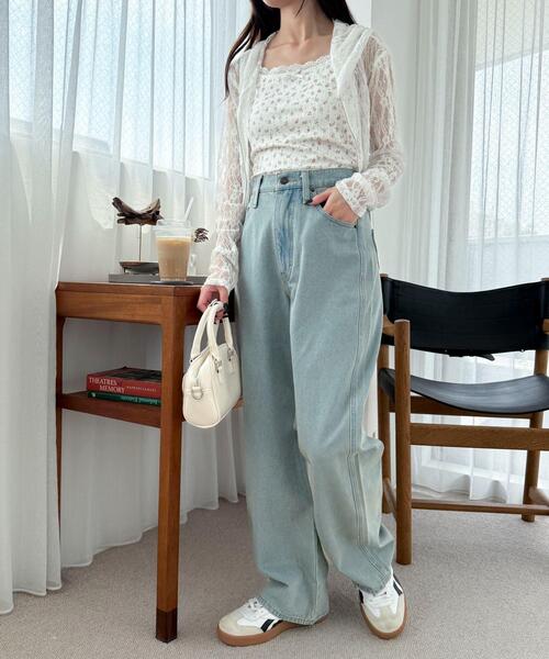 WEGO(ウィゴー)の「WEGO/ハートポケットストレートデニムパンツ(デニムパンツ・レディース・ピンク/スカイブルー・SMALL/MEDIUM)」の11枚目の写真