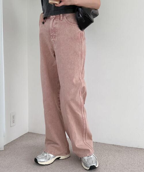 WEGO(ウィゴー)の「WEGO/ハートポケットストレートデニムパンツ(デニムパンツ・レディース・ピンク/スカイブルー・SMALL/MEDIUM)」の15枚目の写真