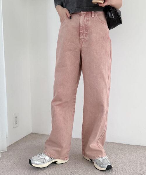 WEGO(ウィゴー)の「WEGO/ハートポケットストレートデニムパンツ(デニムパンツ・レディース・ピンク/スカイブルー・SMALL/MEDIUM)」の16枚目の写真