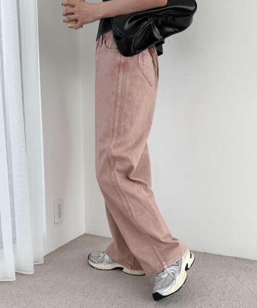 WEGO(ウィゴー)の「WEGO/ハートポケットストレートデニムパンツ(デニムパンツ・レディース・ピンク/スカイブルー・SMALL/MEDIUM)」の17枚目の写真