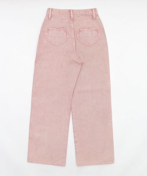 WEGO(ウィゴー)の「WEGO/ハートポケットストレートデニムパンツ(デニムパンツ・レディース・ピンク/スカイブルー・SMALL/MEDIUM)」の20枚目の写真