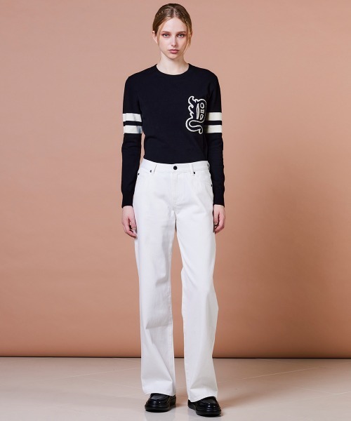 DOUBLE STANDARD CLOTHING（ダブルスタンダードクロージング）の「12.5oz ワンウォッシュパンツ（その他パンツ・レディース・オフホワイト・38/36/34）」の4枚目の写真