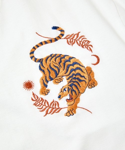 rehacer（レアセル）の「rehacer : Souvenir Tiger  Relax Fit T-shirt  / スーベニアタイガー リラックス フィット Tシャツ（Tシャツ/カットソー・メンズ・スミクロ/ホワイト/グリーン・SMALL/MEDIUM/LARGE/X-LARGE）」の5枚目の写真