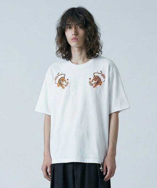 rehacer(レアセル)の「rehacer : Souvenir Tiger Relax Fit T-shirt / スーベニアタイガー リラックス フィット Tシャツ(Tシャツ/カットソー・メンズ・スミクロ/ホワイト/グリーン・SMALL/MEDIUM/LARGE/X-LARGE)」の17枚目の写真