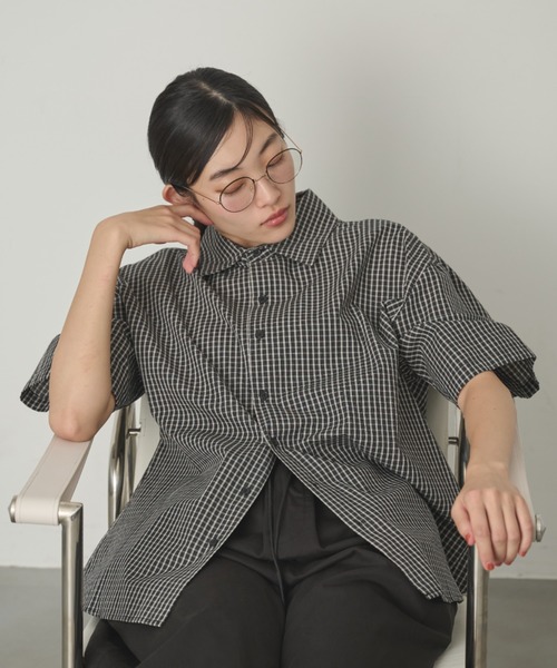 ヒロ 様ご予約品　　　　　　　　TODAYFUL チェックホックシャツ ブラウス TODAYFUL（トゥデイフル）の「チェックホックシャツ（Check Hook