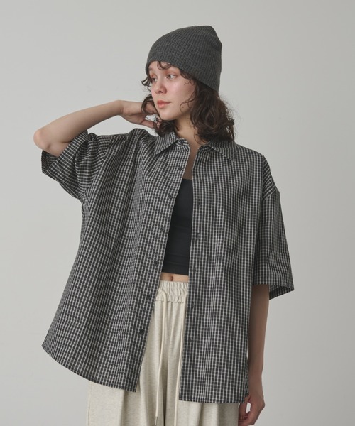 MAZZEL ♡ チェックシャツ MAZZEL “Royal Straight Flush
