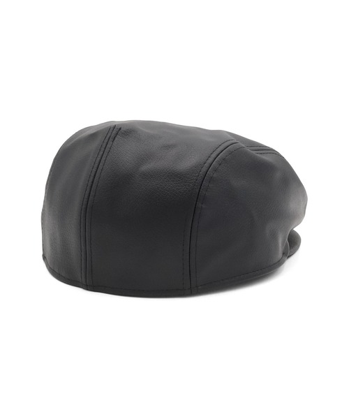 NEW ERA（ニューエラ）の「ニューエラ ハンチングキャップ メタルフラッグ ロゴ無地（ハンチング/ベレー帽・メンズ・ブラック・M/L/XL）」の4枚目の写真