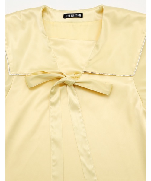Little sunny bite（リトルサニーバイト）の「◆little sunny bite◆satin sailor dress（ワンピース・レディース・ピンク/イエロー/ブルー・MEDIUM/SMALL）」の8枚目の写真