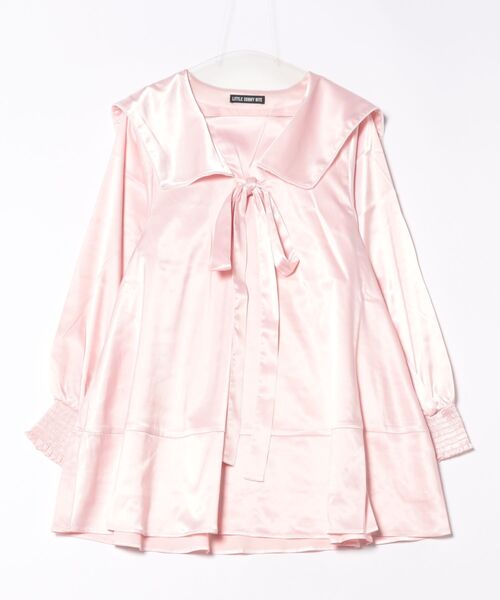 Little sunny bite（リトルサニーバイト）の「◆little sunny bite◆satin sailor dress（ワンピース・レディース・ピンク/イエロー/ブルー・MEDIUM/SMALL）」の14枚目の写真