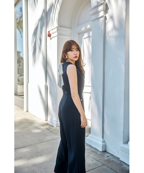 新品　タグ付き　herlipto Louvre Ribbon Jumpsuit Louvre Ribbon Jumpsuit