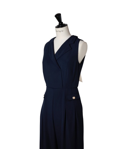 Louvre Ribbon Jumpsuit（つなぎ/オールインワン）｜Her lip to
