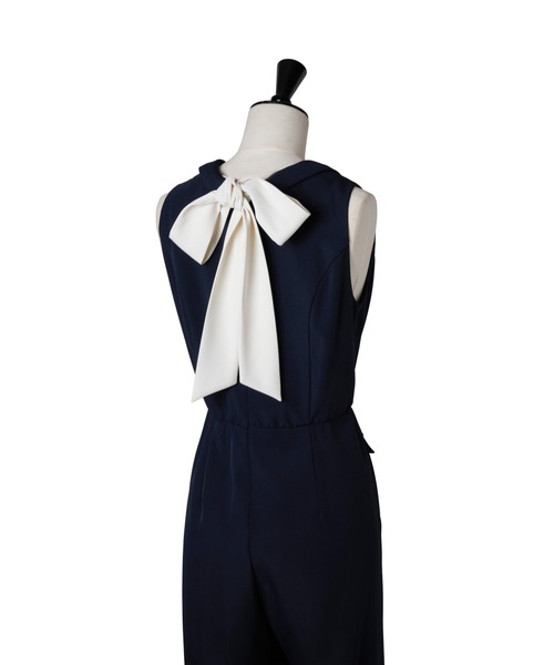 Louvre Ribbon Jumpsuit（つなぎ/オールインワン）｜Her lip to