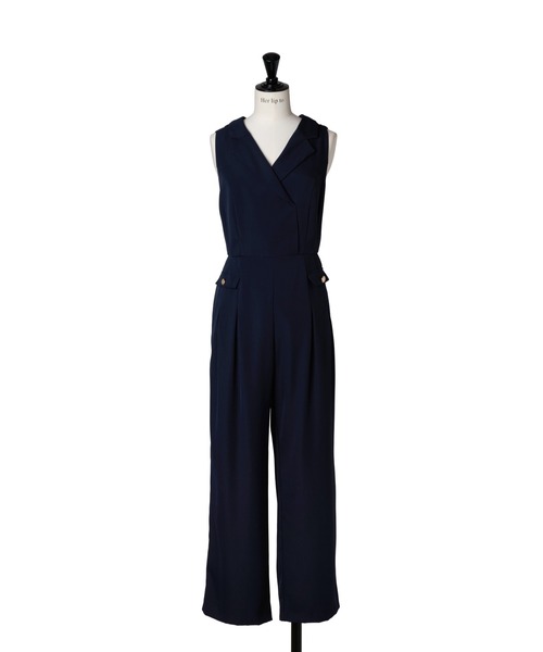 Louvre Ribbon Jumpsuit（つなぎ/オールインワン）｜Her lip to