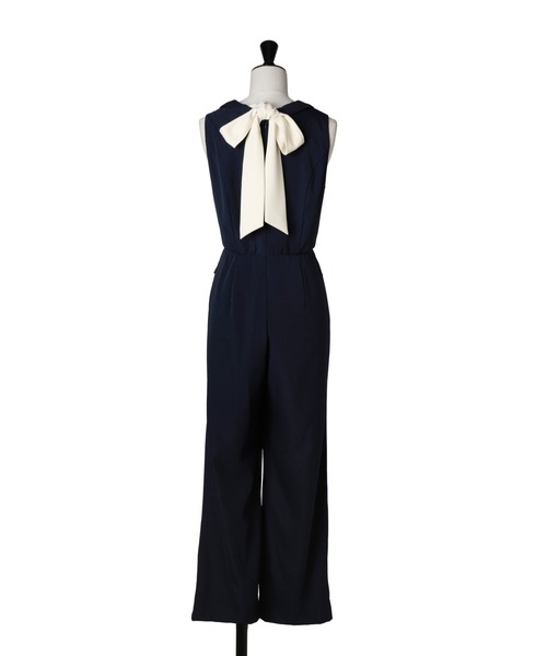 Louvre Ribbon Jumpsuit（つなぎ/オールインワン）｜Her lip to