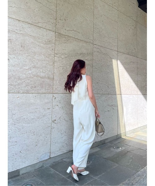 サロペット・オーバーオール・オールインワン Herlipto Two Tone Ribbon Romper Ribbon Romper（つなぎ/オールインワン）｜Her lip to（ハー