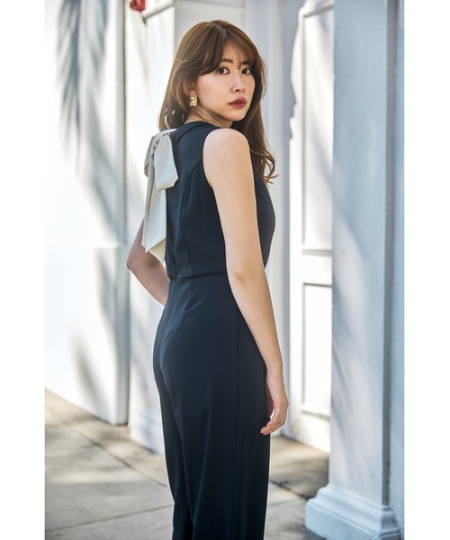 新品　タグ付き　herlipto Louvre Ribbon Jumpsuit Louvre Ribbon Jumpsuit