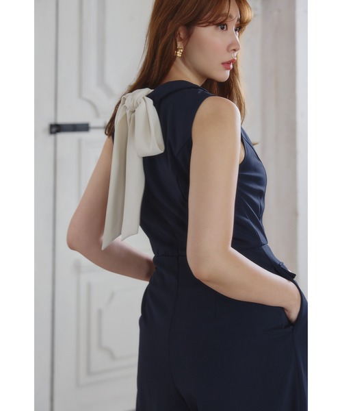 ワンピース Louvre Ribbon Jumpsuit Herlipto Louvre Ribbon Jumpsuit