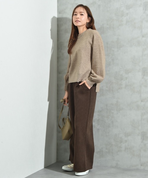 INTERPLANET（インタープラネット）の「７Ｇキャメル混クルーネックプルオーバー（ニット/セーター・レディース・ベージュ/キャメル・MEDIUM/LARGE）」の16枚目の写真