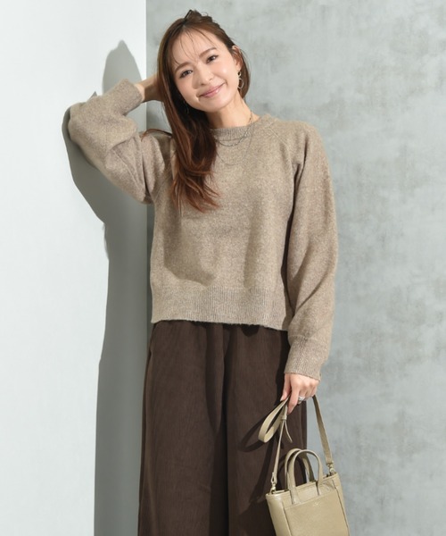 INTERPLANET（インタープラネット）の「７Ｇキャメル混クルーネックプルオーバー（ニット/セーター・レディース・ベージュ/キャメル・MEDIUM/LARGE）」の14枚目の写真