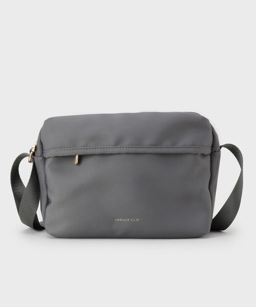 OPAQUE.CLIP（オペークドットクリップ）の「【軽量／撥水加工／多ポケット】ツイルピジョンミニショルダーバッグ（ショルダーバッグ・レディース・ブラック/ベージュ系/ライトベージュ/チャコールグレー・00）」の18枚目の写真