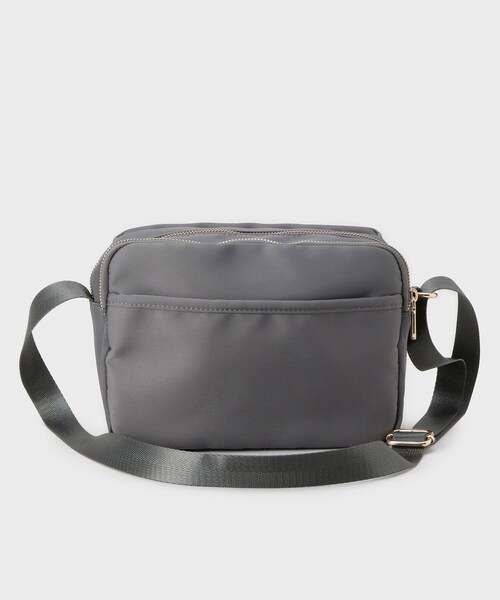 OPAQUE.CLIP（オペークドットクリップ）の「【軽量／撥水加工／多ポケット】ツイルピジョンミニショルダーバッグ（ショルダーバッグ・レディース・ブラック/ベージュ系/ライトベージュ/チャコールグレー・00）」の16枚目の写真