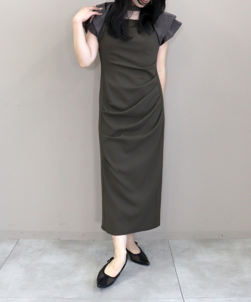 DONOBAN(ドノバン)の「【ANDRESD】drape dress パーティー 結婚式 お呼ばれ 同窓会(ドレス・レディース・ブラック/チャコール/グリーン系その他・S/M/L)」の19枚目の写真