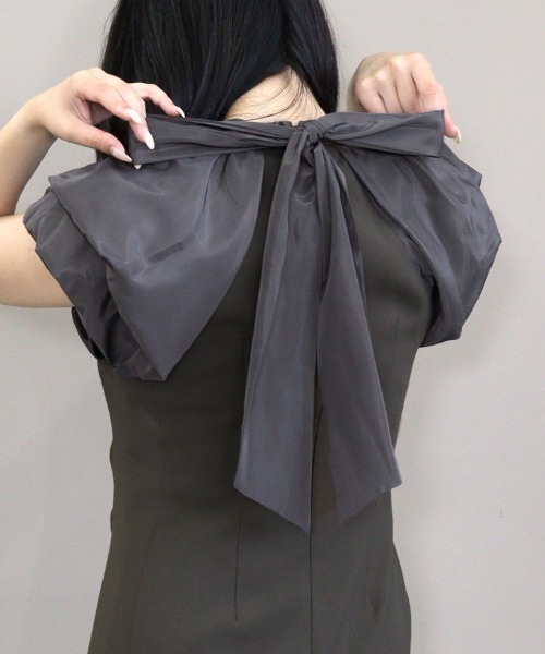 DONOBAN(ドノバン)の「【ANDRESD】drape dress パーティー 結婚式 お呼ばれ 同窓会(ドレス・レディース・ブラック/チャコール/グリーン系その他・S/M/L)」の20枚目の写真