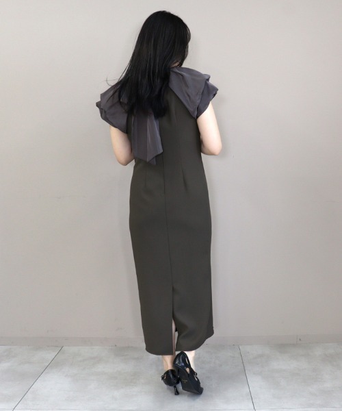 DONOBAN(ドノバン)の「【ANDRESD】drape dress パーティー 結婚式 お呼ばれ 同窓会(ドレス・レディース・ブラック/チャコール/グリーン系その他・S/M/L)」の21枚目の写真