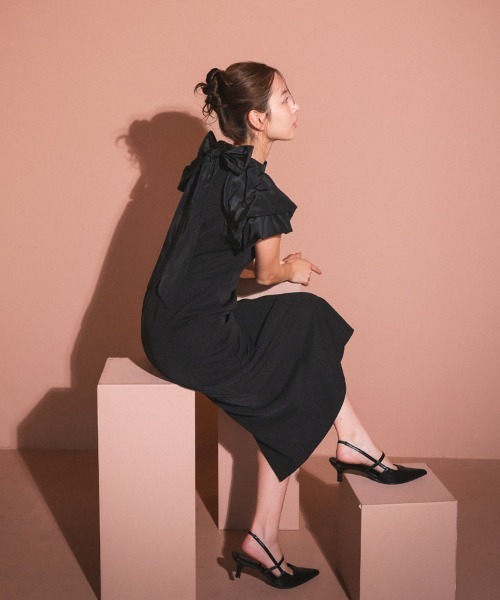 DONOBAN(ドノバン)の「【ANDRESD】drape dress パーティー 結婚式 お呼ばれ 同窓会(ドレス・レディース・ブラック/チャコール/グリーン系その他・S/M/L)」の10枚目の写真