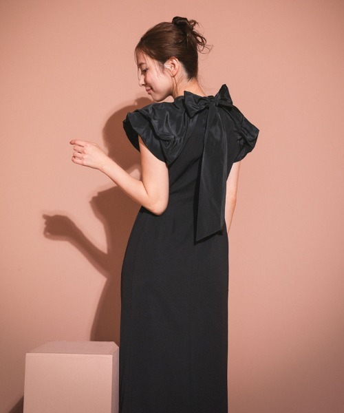 DONOBAN(ドノバン)の「【ANDRESD】drape dress パーティー 結婚式 お呼ばれ 同窓会(ドレス・レディース・ブラック/チャコール/グリーン系その他・S/M/L)」の14枚目の写真