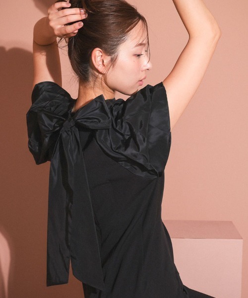 DONOBAN(ドノバン)の「【ANDRESD】drape dress パーティー 結婚式 お呼ばれ 同窓会(ドレス・レディース・ブラック/チャコール/グリーン系その他・S/M/L)」の7枚目の写真