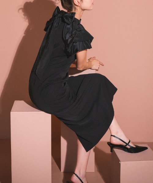 DONOBAN(ドノバン)の「【ANDRESD】drape dress パーティー 結婚式 お呼ばれ 同窓会(ドレス・レディース・ブラック/チャコール/グリーン系その他・S/M/L)」の16枚目の写真