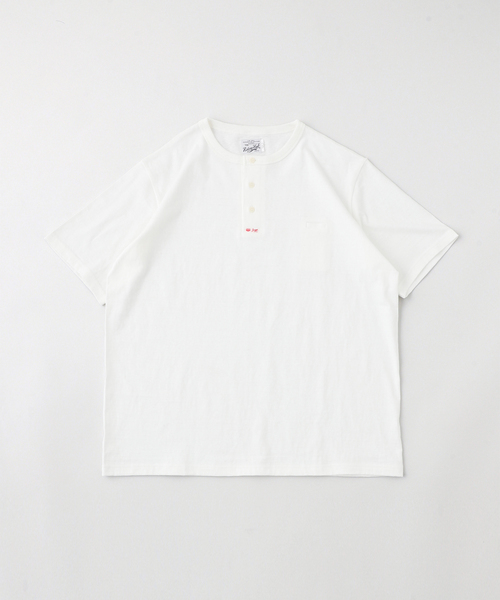 RIDING HIGH(ライディングハイ)の「RIDING HIGH / ライディングハイ CUSTOM LW HENLEY S/S TEE(Tシャツ/カットソー・メンズ・チャコールグレー/グレー/ホワイト・MEDIUM/LARGE)」の2枚目の写真