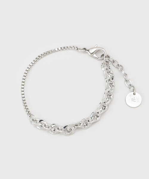 tk.TAKEO KIKUCHI(ティーケータケオキクチ)の「ドッキングブレスレット(ブレスレット・メンズ・シルバー/シルバー系・00)」の3枚目の写真