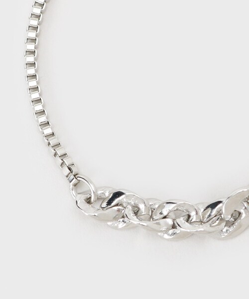 tk.TAKEO KIKUCHI(ティーケータケオキクチ)の「ドッキングブレスレット(ブレスレット・メンズ・シルバー/シルバー系・00)」の4枚目の写真