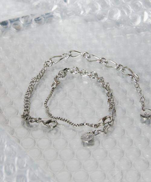 tk.TAKEO KIKUCHI(ティーケータケオキクチ)の「ドッキングブレスレット(ブレスレット・メンズ・シルバー/シルバー系・00)」の9枚目の写真