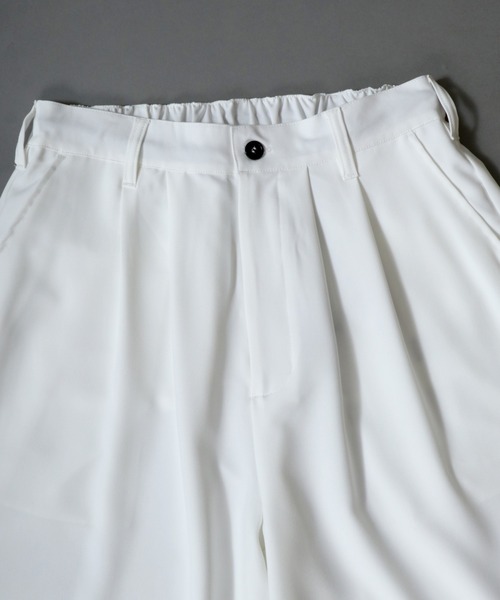 セール】2Tuck Drape Wide Skirt Pants/別注 2タック ドレープ