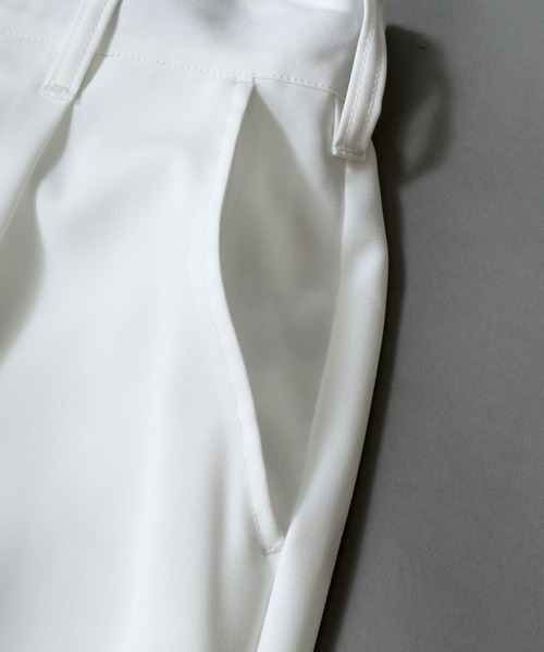 SITRY(シトリー)の「2026SS新柄追加 SITRY 2Tuck Drape Wide Skirt Pants/別注 2タック ドレープ スカートパンツ ワイドパンツ スラックス 袴パンツ レディース メンズ(スラックス・メンズ・ホワイト/ブラック/チャコール/アイボリー/ブラウン/ブラック系その他2/ブラック系その他・M/L/S)」の16枚目の写真