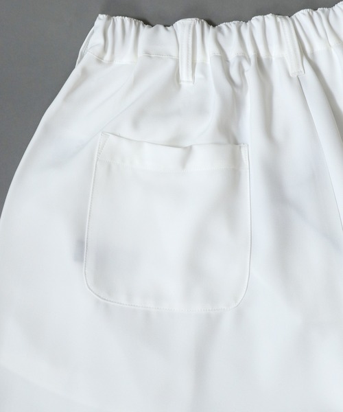 SITRY(シトリー)の「2026SS新柄追加 SITRY 2Tuck Drape Wide Skirt Pants/別注 2タック ドレープ スカートパンツ ワイドパンツ スラックス 袴パンツ レディース メンズ(スラックス・メンズ・ホワイト/ブラック/チャコール/アイボリー/ブラウン/ブラック系その他2/ブラック系その他・M/L/S)」の17枚目の写真