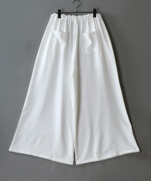 00s~ 2タック スラックス 袴パンツ ショーツ ドレープ モードロック セール】2Tuck Drape Wide Skirt Pants/別注 2タック ドレープ