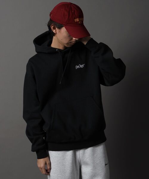 BEN DAVIS（ベンデイビス）の「【BEN DAVIS（ベンデイビス）】HEAVY SWEAT HOODIE / パーカー 刺繍 裏起毛 ヘビーウエイト フーディー ワンポイント（パーカー・メンズ・ブルーグレー/ブラック/バーガンディー/アッシュグレー/モカ・X-LARGE/LARGE/MEDIUM）」の9枚目の写真