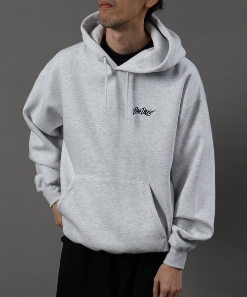 BEN DAVIS（ベンデイビス）の「【BEN DAVIS（ベンデイビス）】HEAVY SWEAT HOODIE / パーカー 刺繍 裏起毛 ヘビーウエイト フーディー ワンポイント（パーカー・メンズ・ブルーグレー/ブラック/バーガンディー/アッシュグレー/モカ・X-LARGE/LARGE/MEDIUM）」の11枚目の写真
