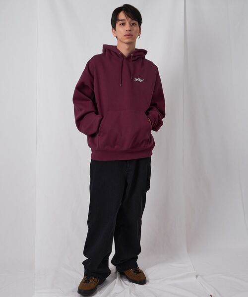 BEN DAVIS（ベンデイビス）の「【BEN DAVIS（ベンデイビス）】HEAVY SWEAT HOODIE / パーカー 刺繍 裏起毛 ヘビーウエイト フーディー ワンポイント（パーカー・メンズ・ブルーグレー/ブラック/バーガンディー/アッシュグレー/モカ・X-LARGE/LARGE/MEDIUM）」の14枚目の写真