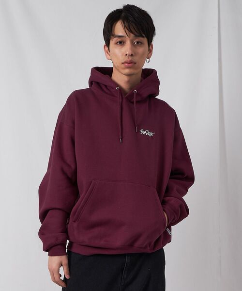 BEN DAVIS（ベンデイビス）の「【BEN DAVIS（ベンデイビス）】HEAVY SWEAT HOODIE / パーカー 刺繍 裏起毛 ヘビーウエイト フーディー ワンポイント（パーカー・メンズ・ブルーグレー/ブラック/バーガンディー/アッシュグレー/モカ・X-LARGE/LARGE/MEDIUM）」の16枚目の写真