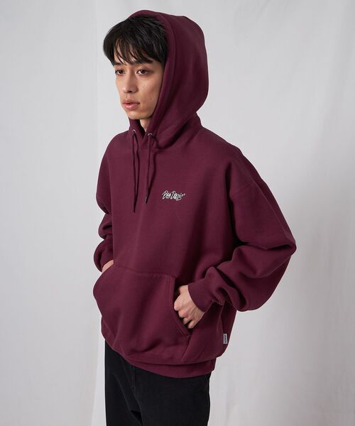 BEN DAVIS（ベンデイビス）の「【BEN DAVIS（ベンデイビス）】HEAVY SWEAT HOODIE / パーカー 刺繍 裏起毛 ヘビーウエイト フーディー ワンポイント（パーカー・メンズ・ブルーグレー/ブラック/バーガンディー/アッシュグレー/モカ・X-LARGE/LARGE/MEDIUM）」の17枚目の写真