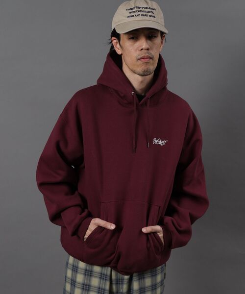 BEN DAVIS（ベンデイビス）の「【BEN DAVIS（ベンデイビス）】HEAVY SWEAT HOODIE / パーカー 刺繍 裏起毛 ヘビーウエイト フーディー ワンポイント（パーカー・メンズ・ブルーグレー/ブラック/バーガンディー/アッシュグレー/モカ・X-LARGE/LARGE/MEDIUM）」の22枚目の写真